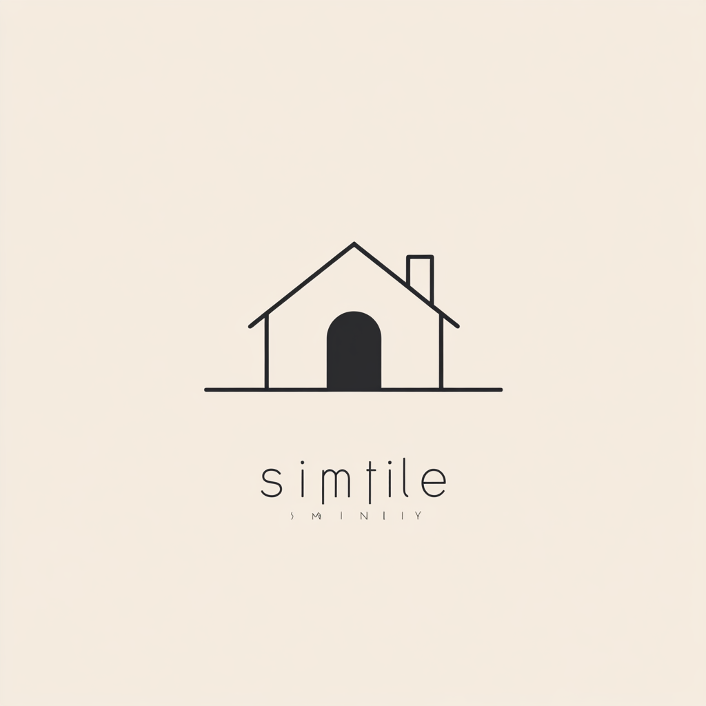 Logo design for SimpleStyle: home-inspired, minimalist, warm, professional.