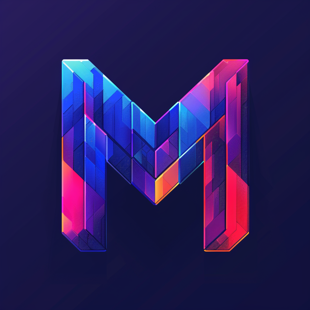 Logo for 'Multi-Tech Media' with pixel art M.