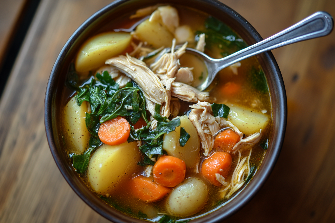 Luxurious Crockpot Chicken Stew Food Photography