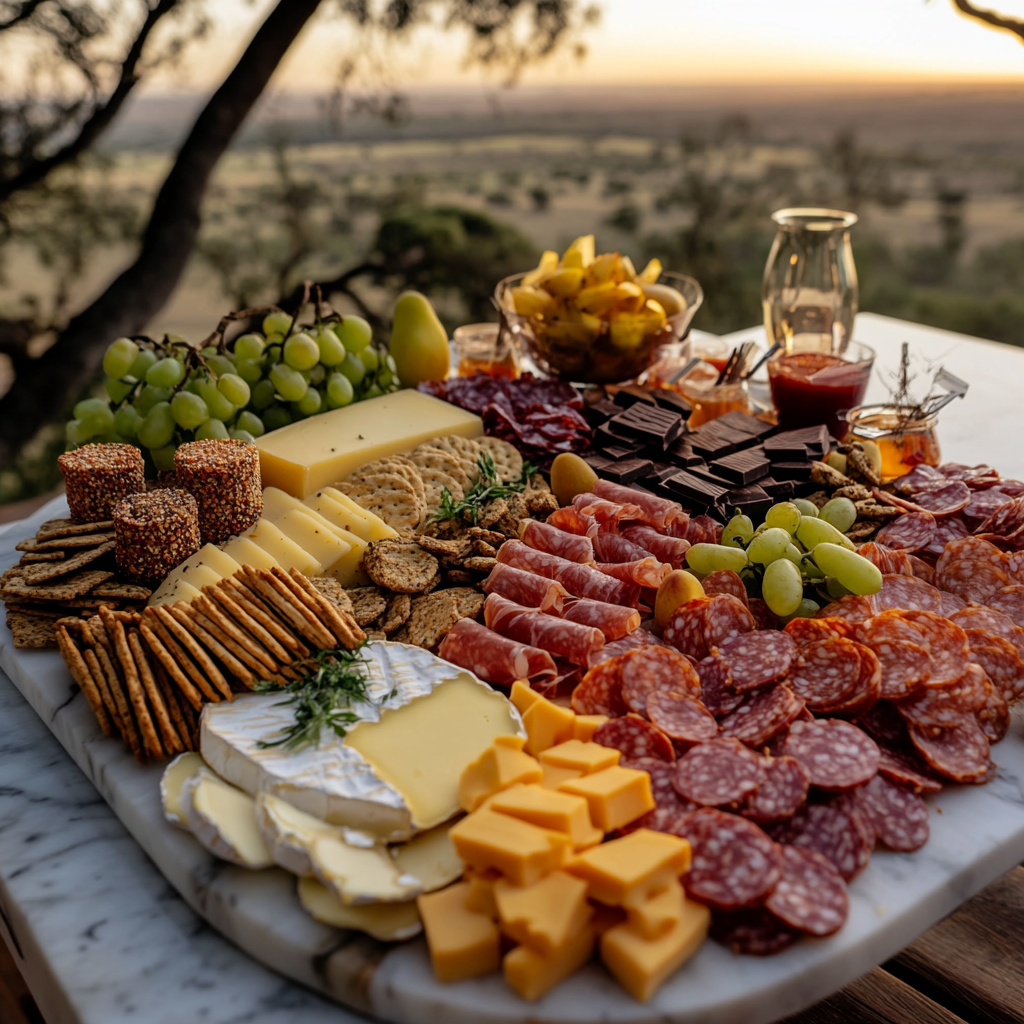 Luxury Charcuterie Board Catering in Elegant Botswana Setting