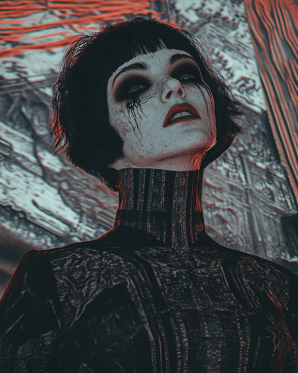 Macabre Beauty Shot Inspired by Tim Burton