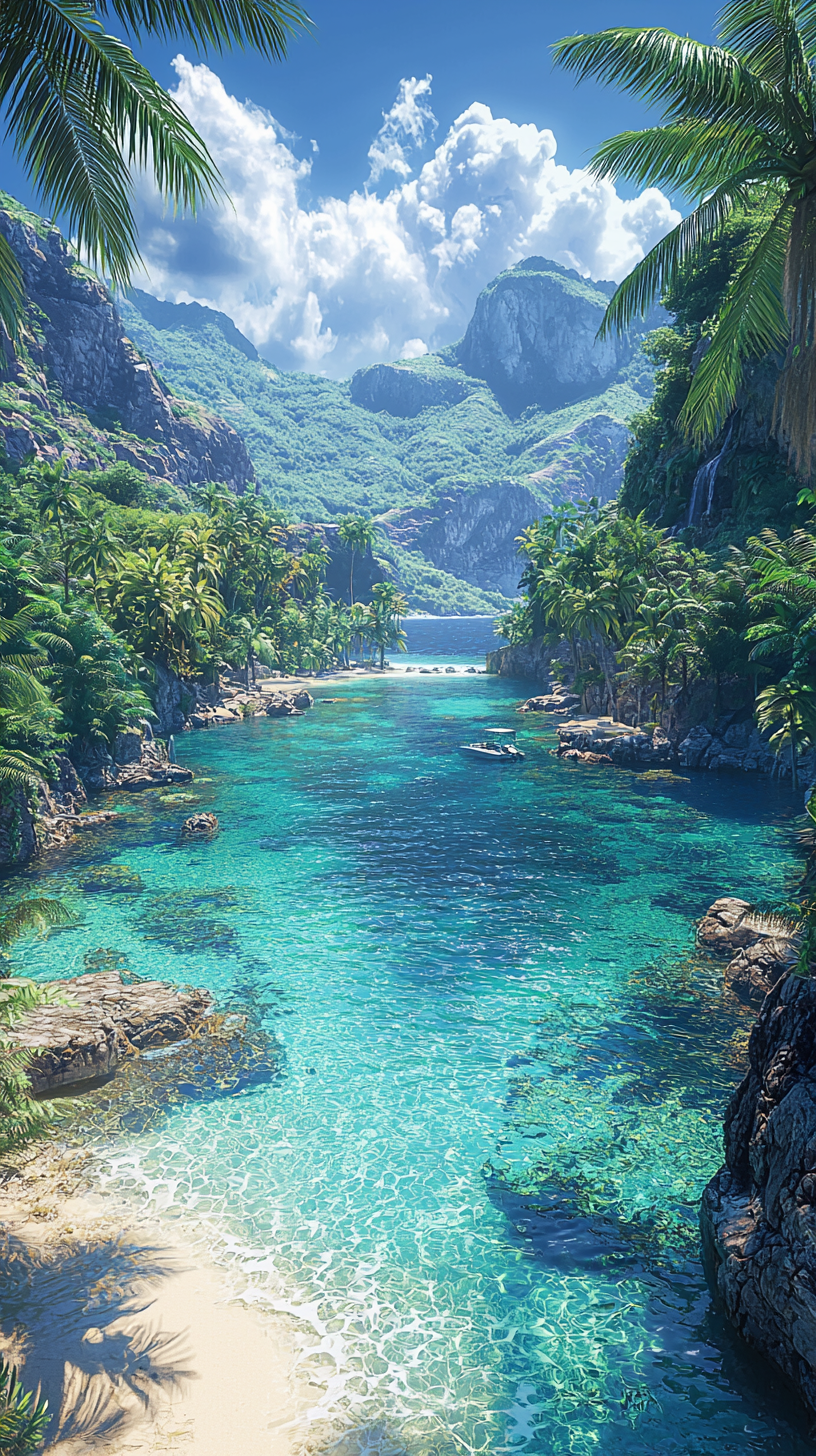 Majestic View of Macatan Island in Philippines