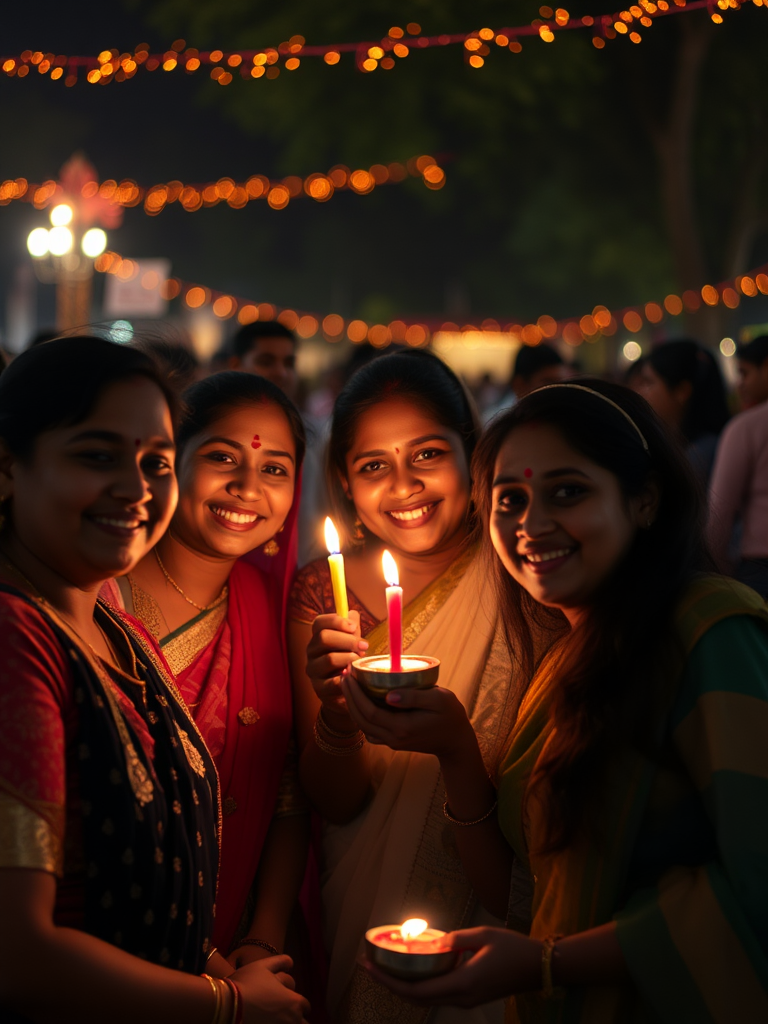 Malayali Friends Celebrating Diwali in Canada