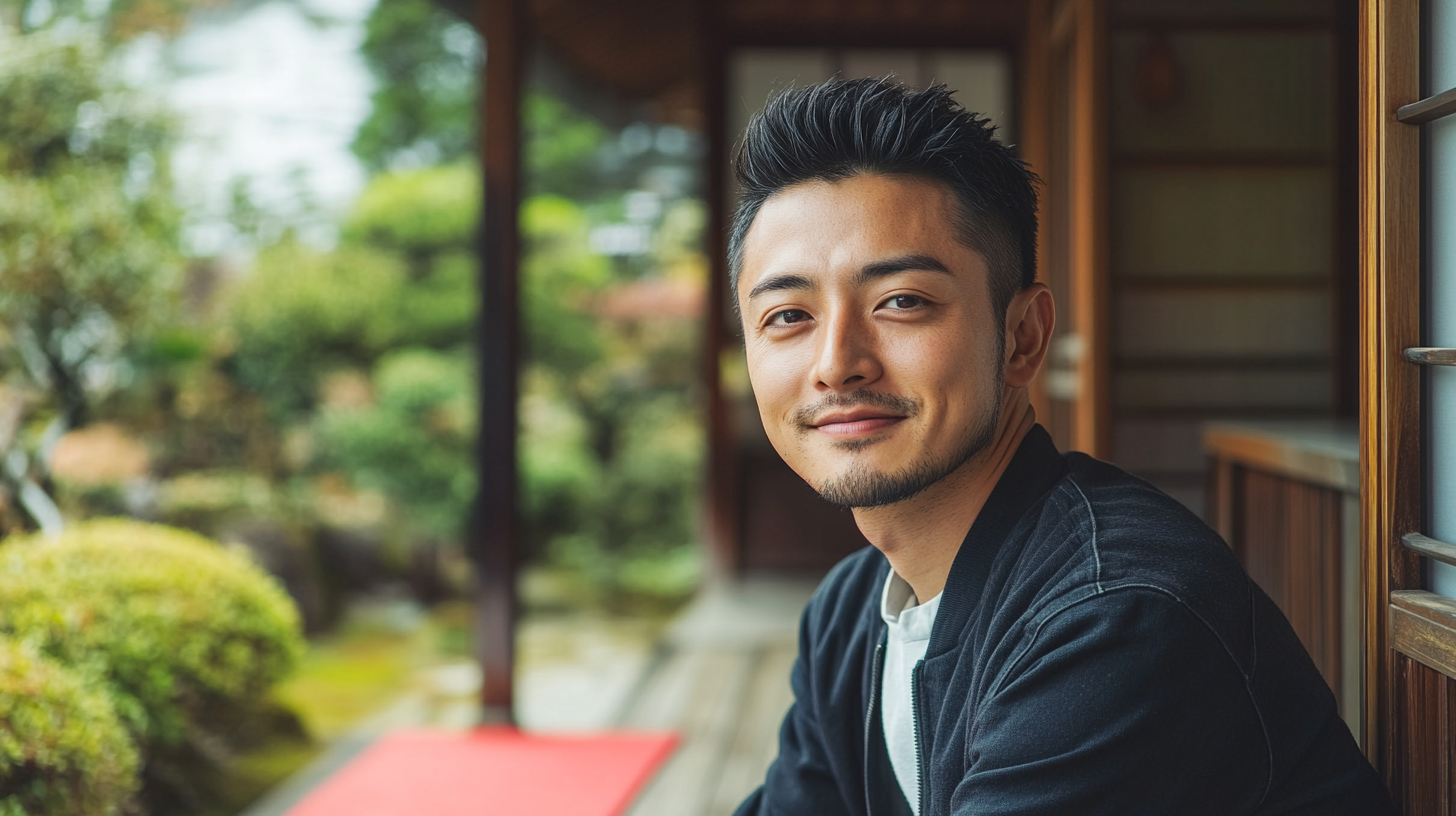 Man in late 20s or early 30s smiling outside.