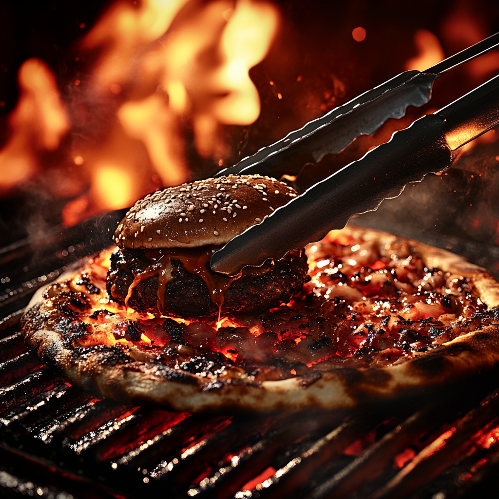 Masterful Grilling: Inferno Burger and Fiery Pizza