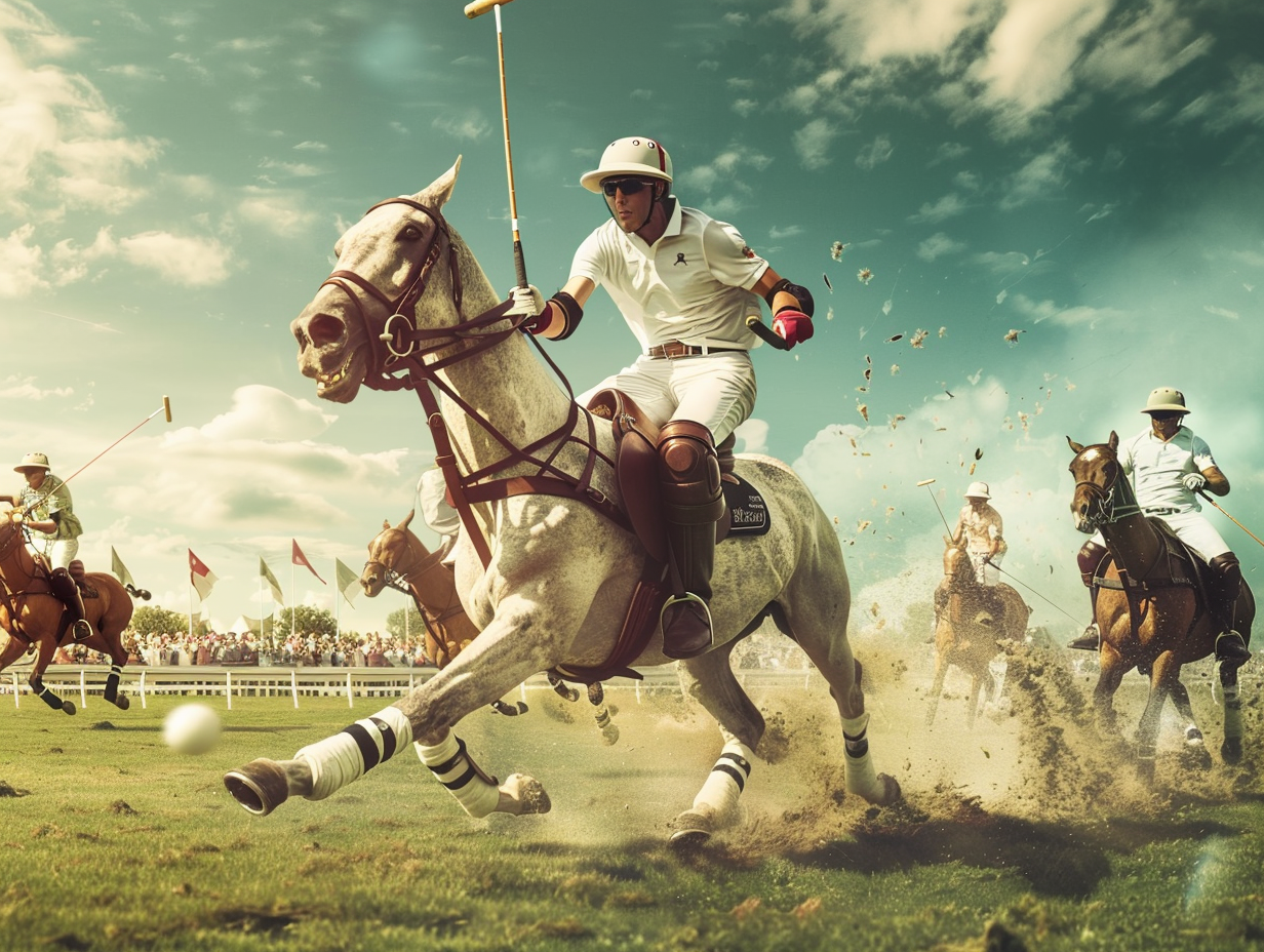 Men's Polo Game: Energetic, Traditional, Elegant Ad