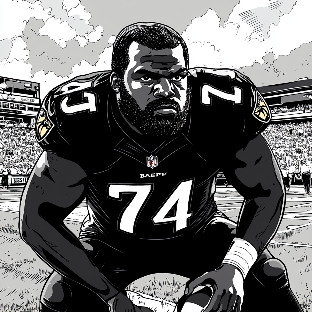 Michael Oher, Number 74: Triumph through adversity.