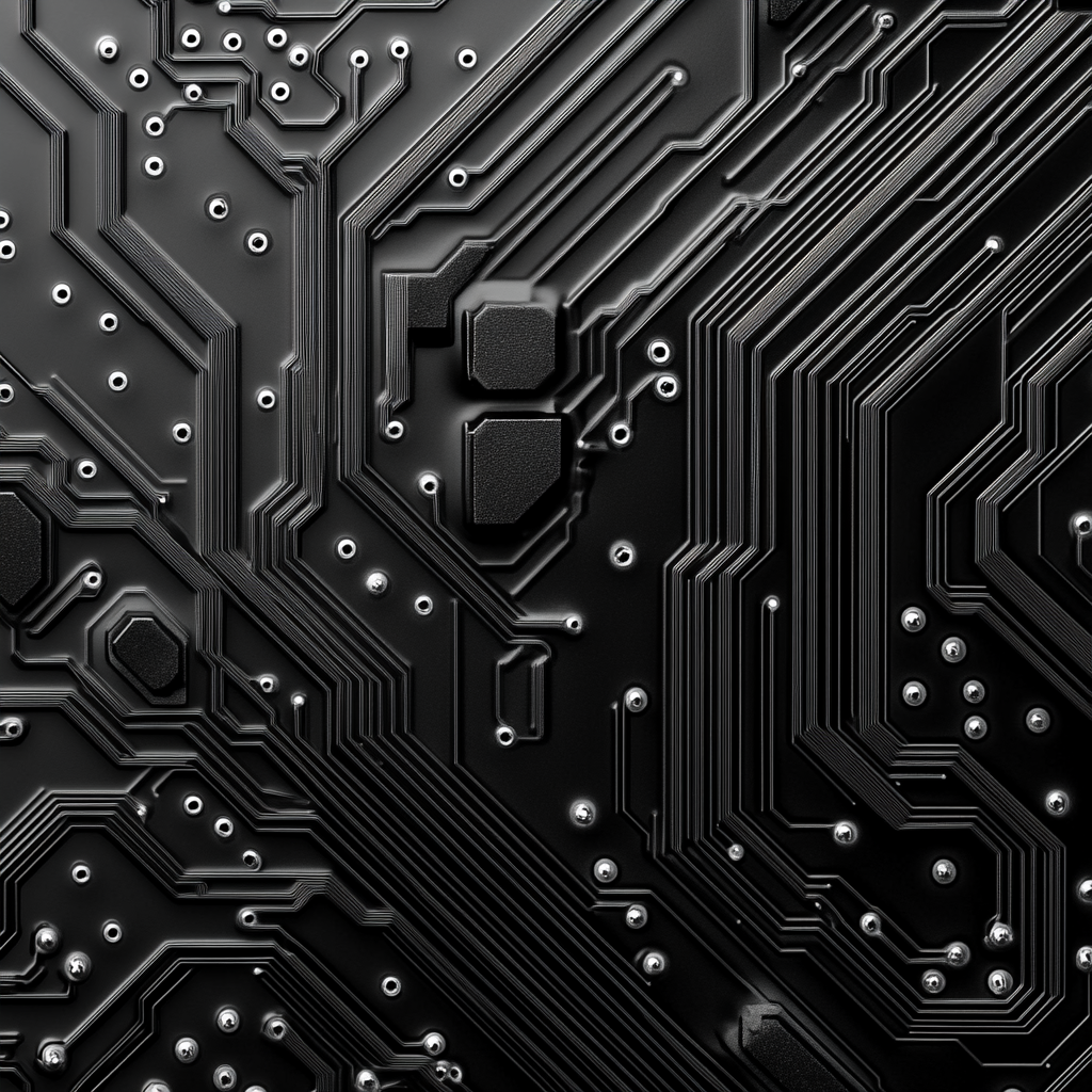 Microchip pattern - simple and bold lines - birds eye view.