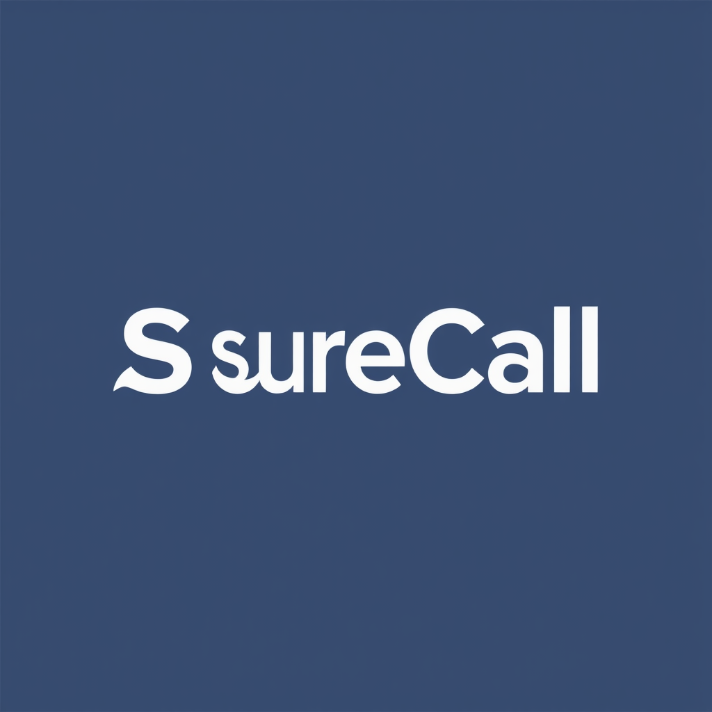 Minimal Bold Logo for SureCall.ai Company