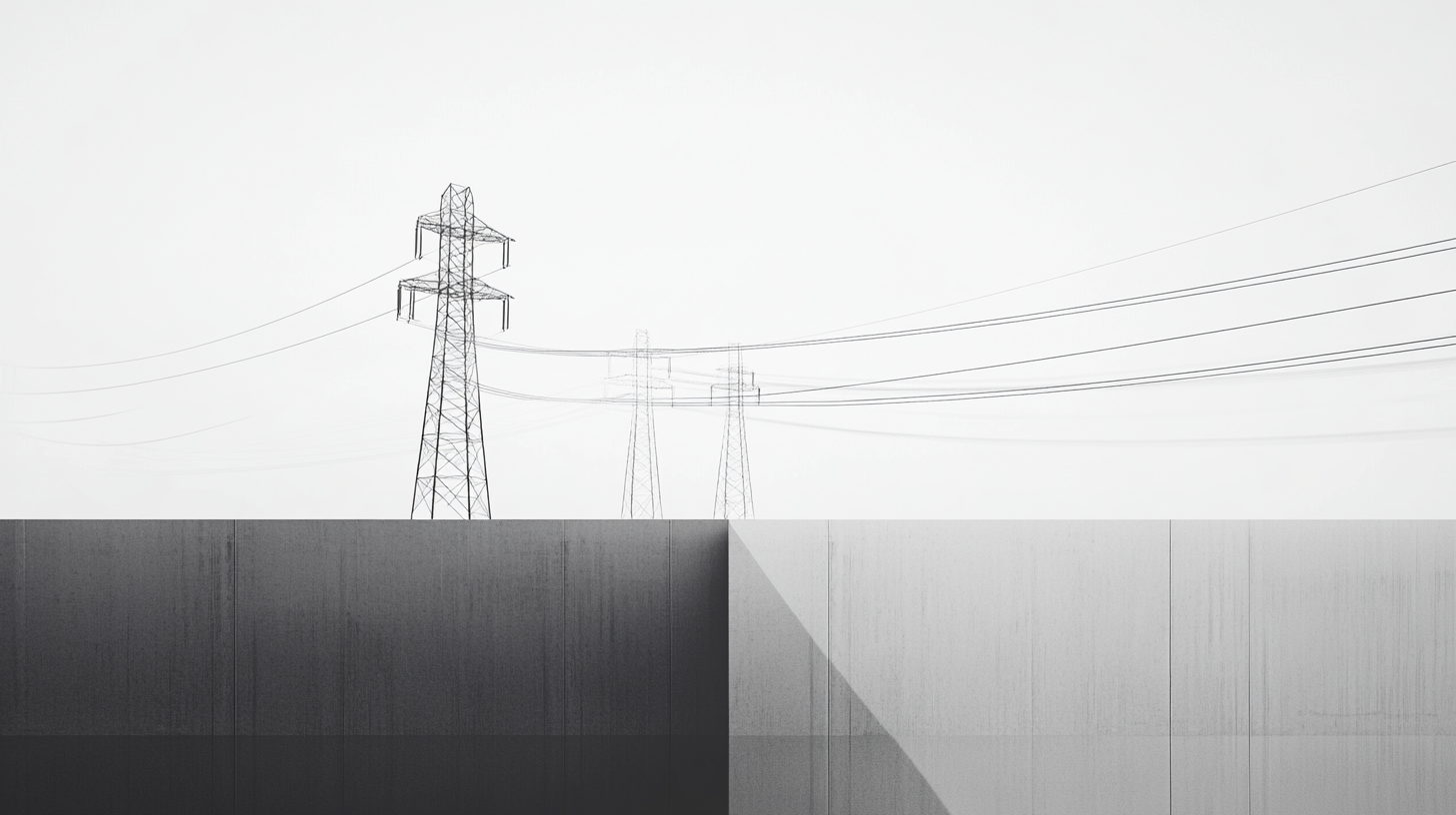 Minimalist Switchgear Design in Black and White