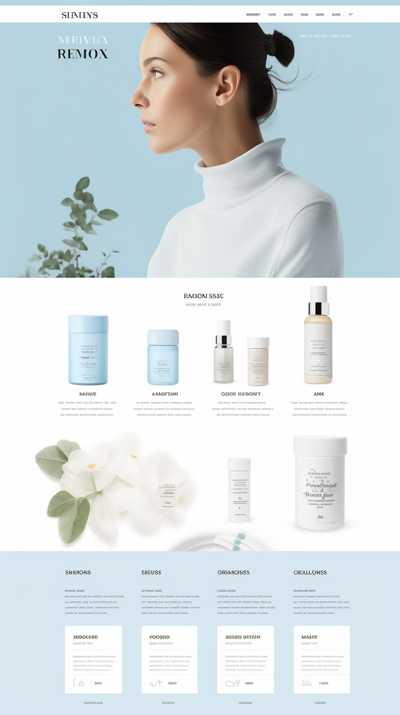 Minimalist Wellness Product Website