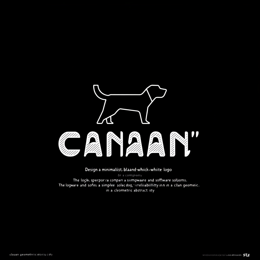 Minimalist black-and-white logo for 'Canaan' IoT company.