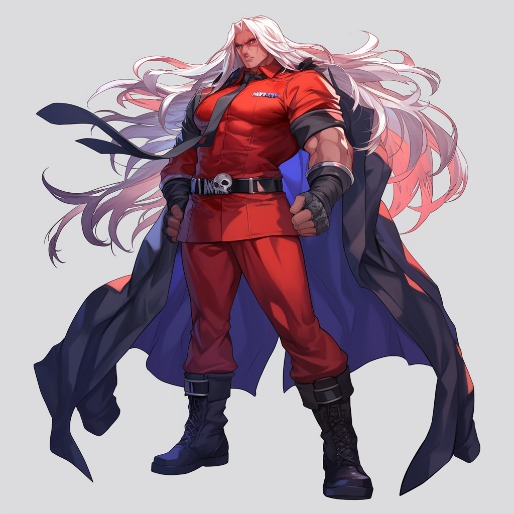 Mixed Magneto and M. Bison anime character