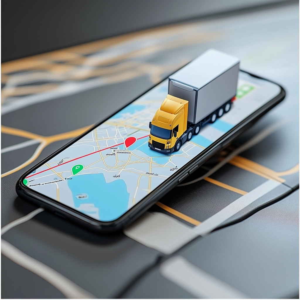 Mobile App for logistics tasks and route selection.