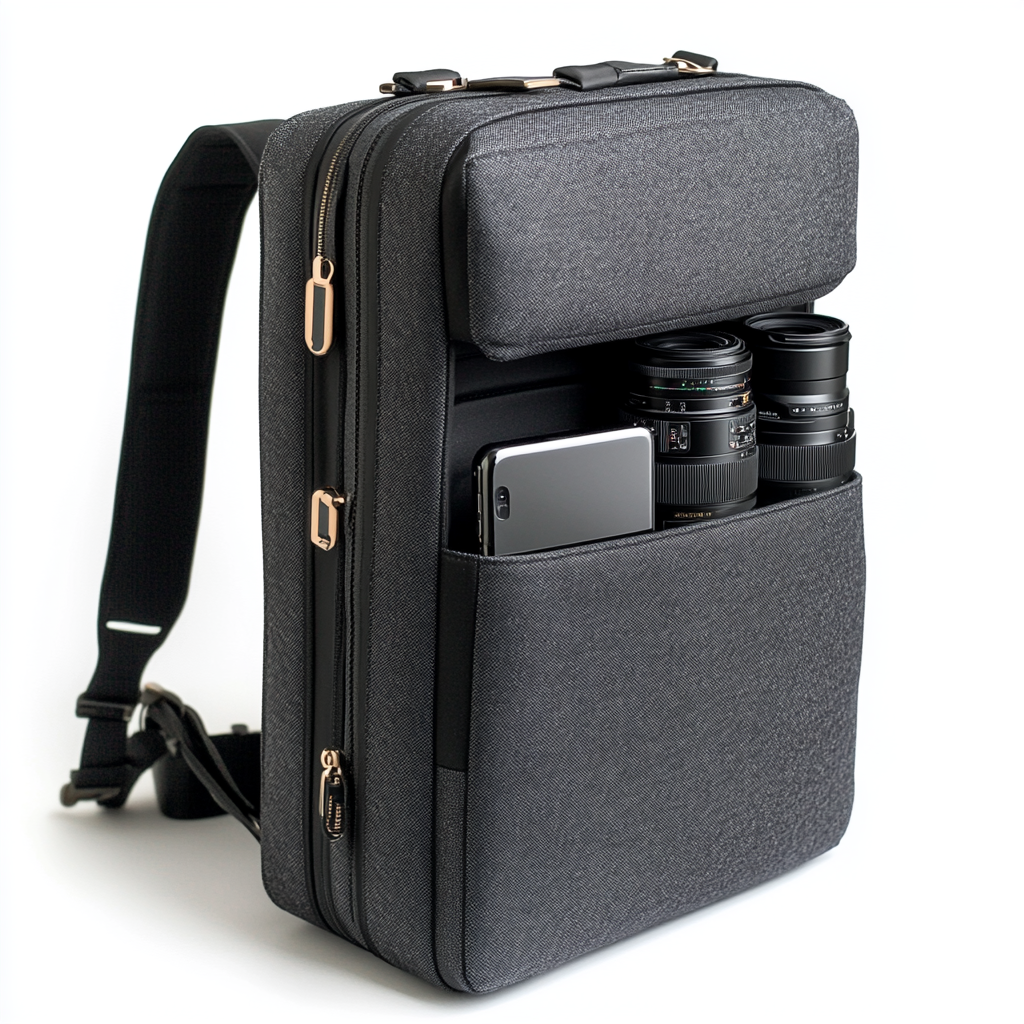 Modern, sleek camera bag for city photographers.