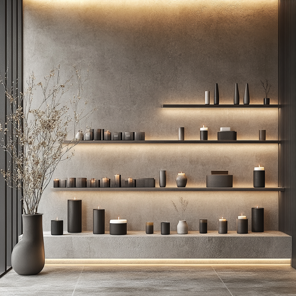 Modern Accessories Store: Sleek, Sophisticated, Minimalist Design