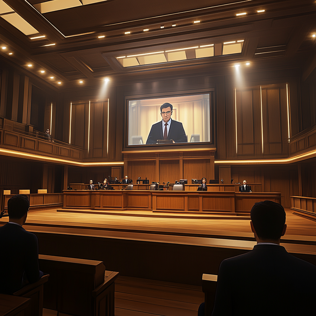 Modern Courtroom with Traditional & Futuristic Elements