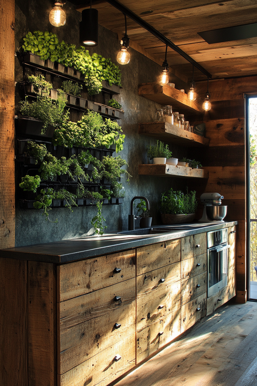 Modern Eco-Friendly Kitchen with Bamboo & Recycled Materials