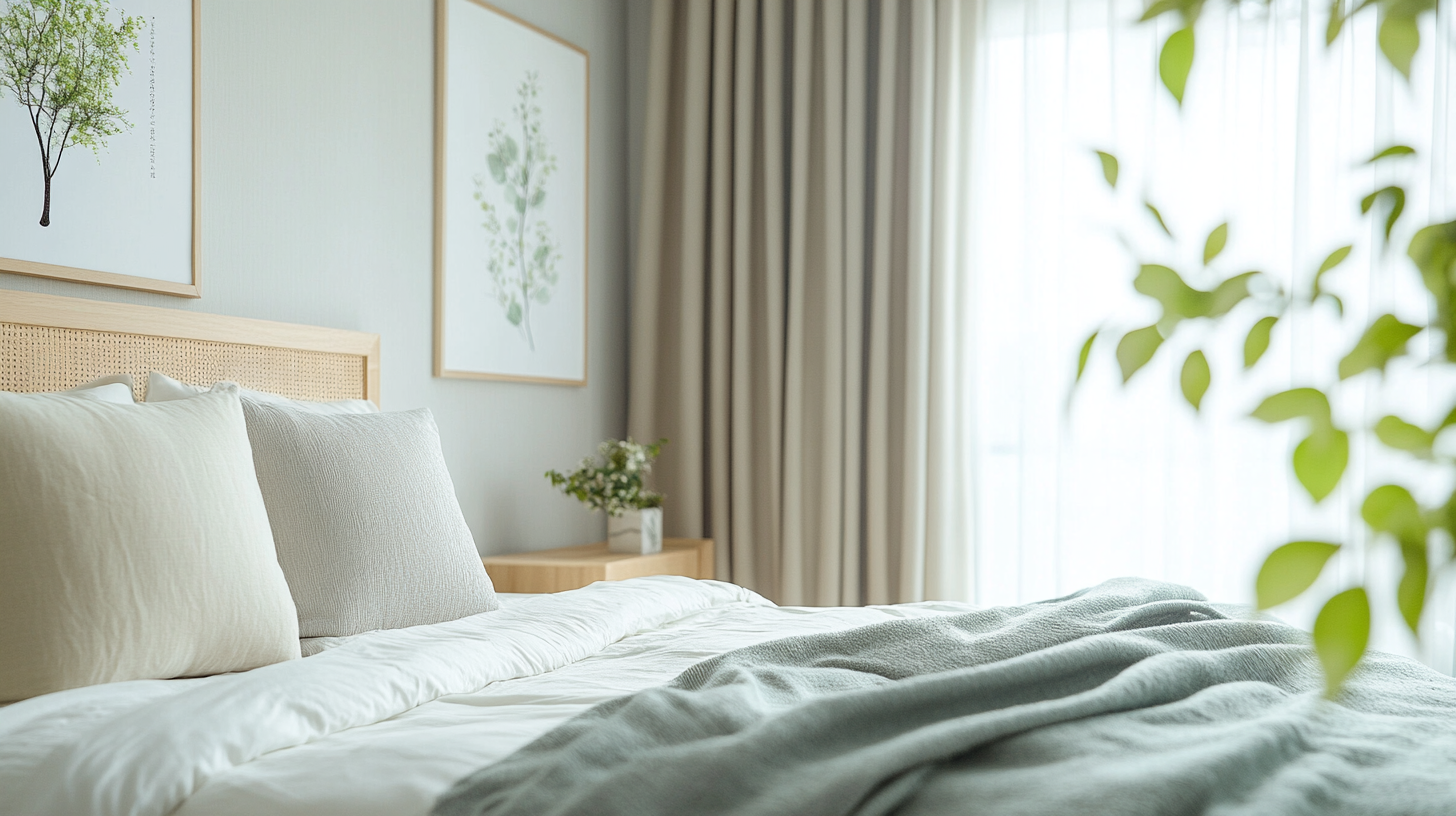 Modern Minimalist Taiwanese Bedroom with Peaceful Ambiance