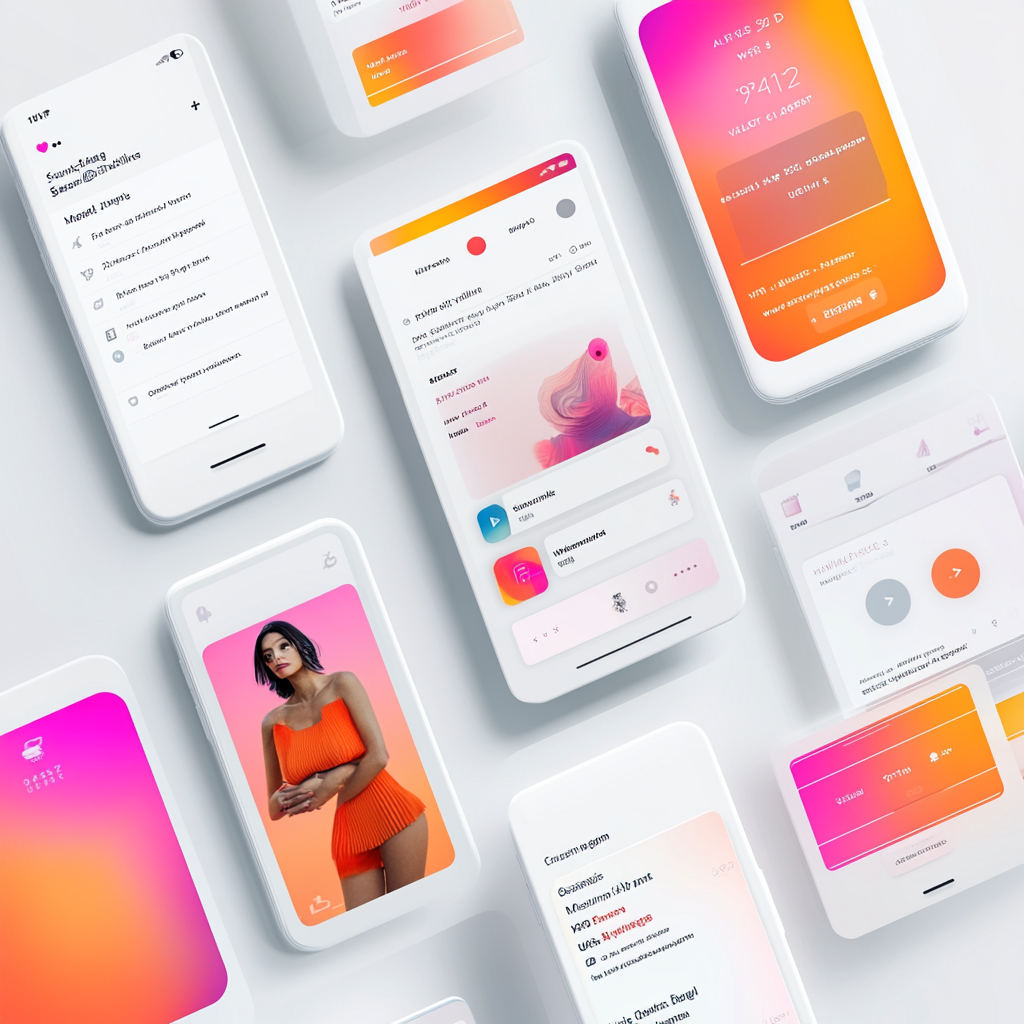 Modern UI/UX design for tech-savvy mobile app users.