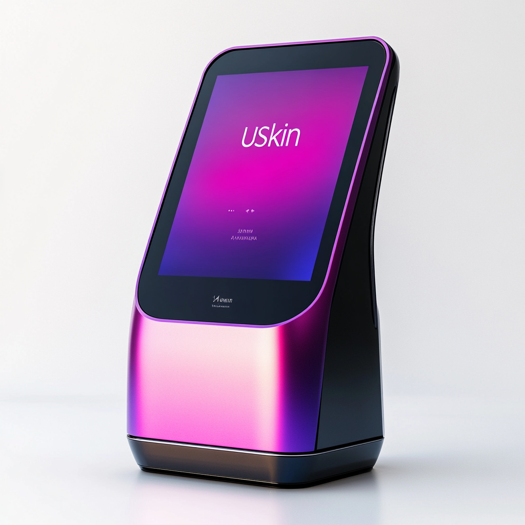 Modern USkin Aesthetic Device in Purple and Black 