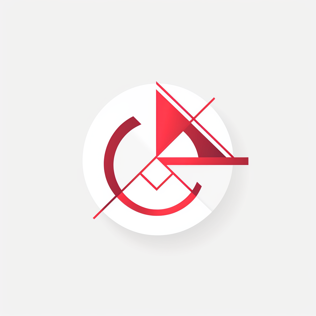 Modern local design platform logo with geometric shapes in red and white.