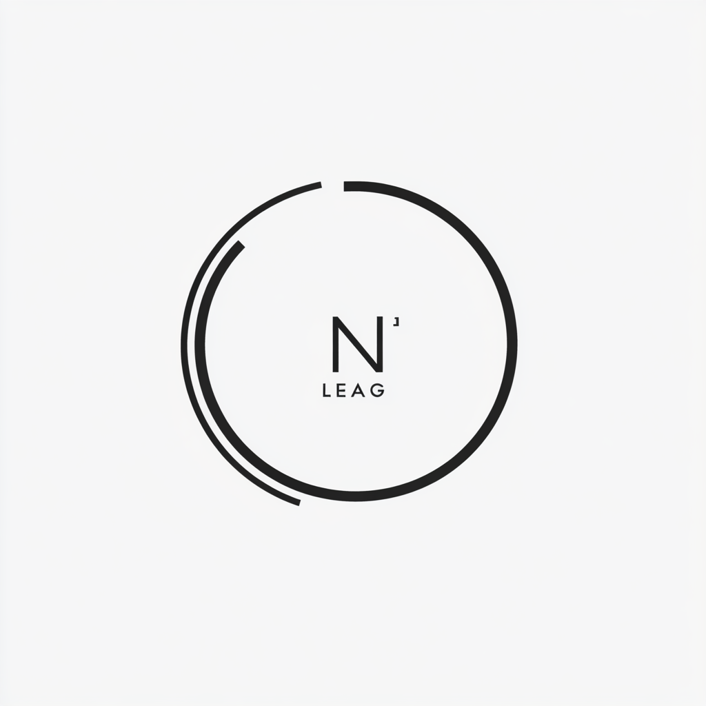 Modern minimal logo with Lift N Lead in circle.