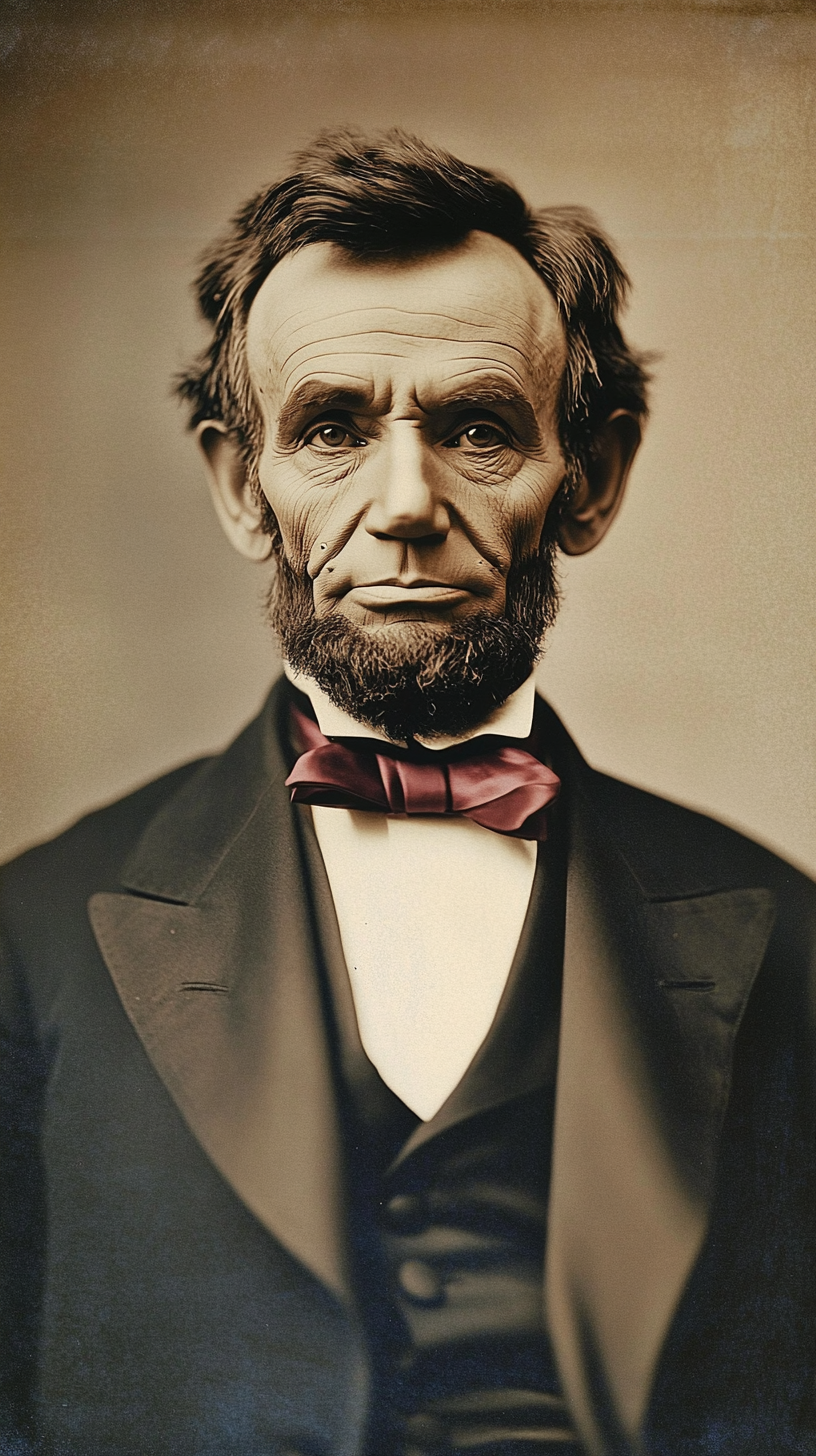 Modern portrait of Abraham Lincoln for GQ magazine