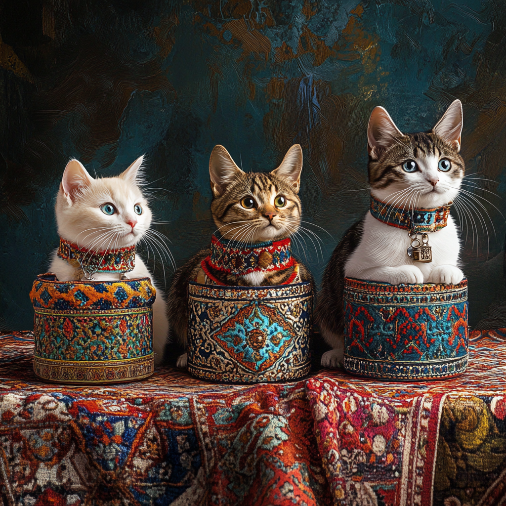 Moroccan Cat Collars Showcase Vibrant Patterns