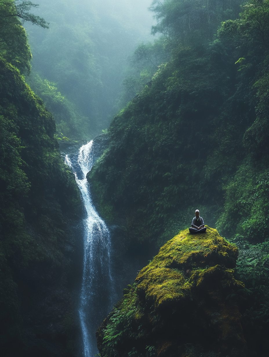 Mystical Taoist Elder in Serene Forest