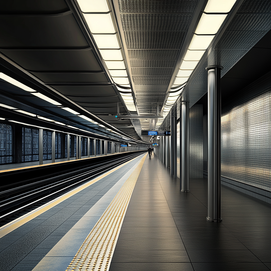 NYC Subway Station: Photorealistic Rendering with Original Design