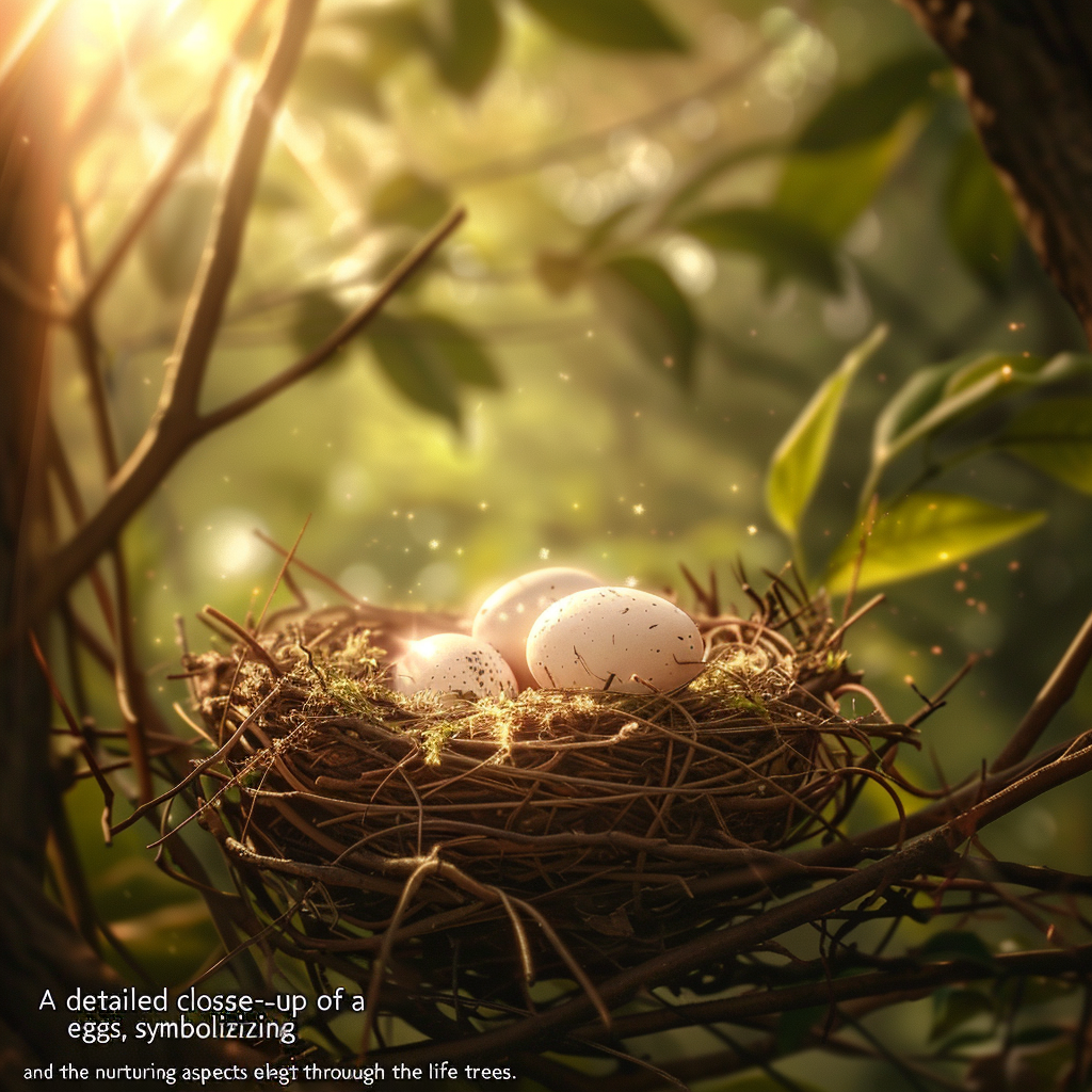 Nest with Eggs Symbolizing New Beginnings - Photorealism