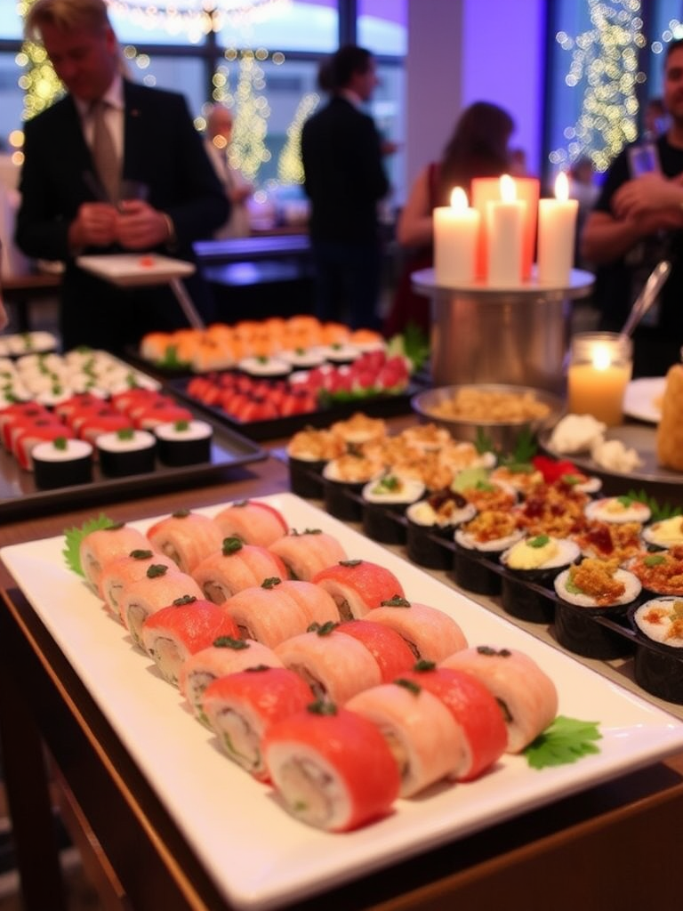 Office Christmas Party in Oslo with Sushi Catering