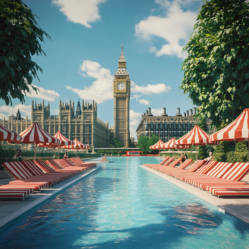 Olympic Style Pool Near Big Ben, London 