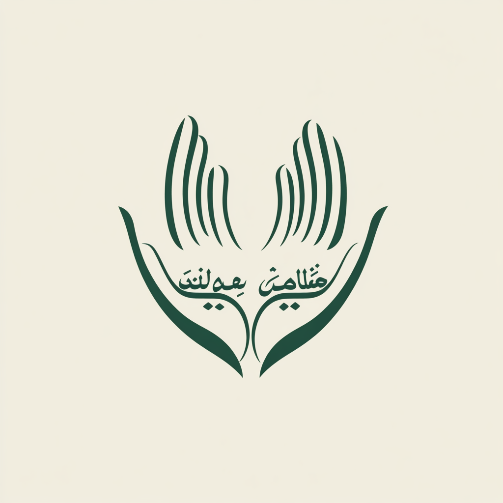 Peaceful logo with Arabic script showing unity