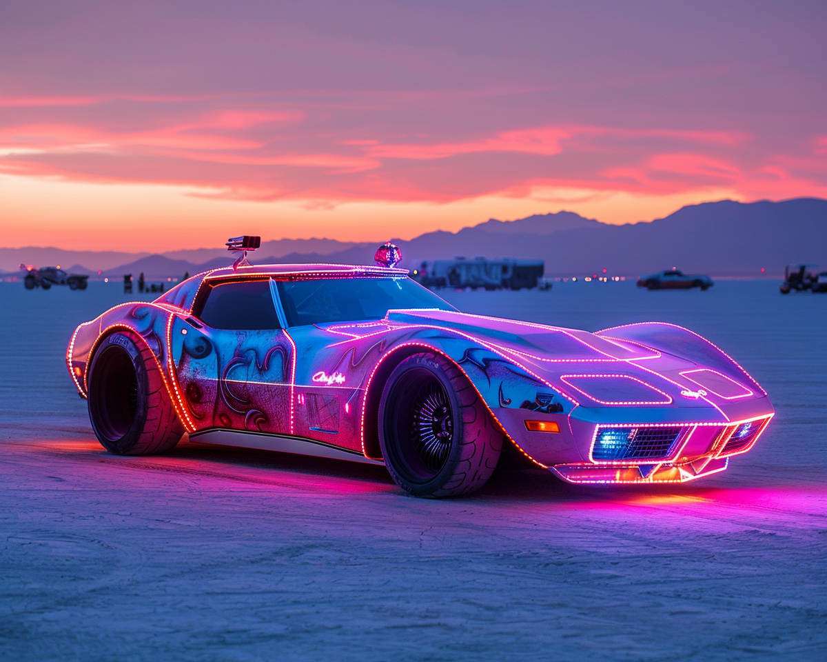 Photo of art car similar to Corvette Grand Sport.