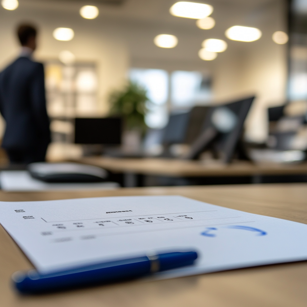 Photo of paper with circled meeting date, appointment card.