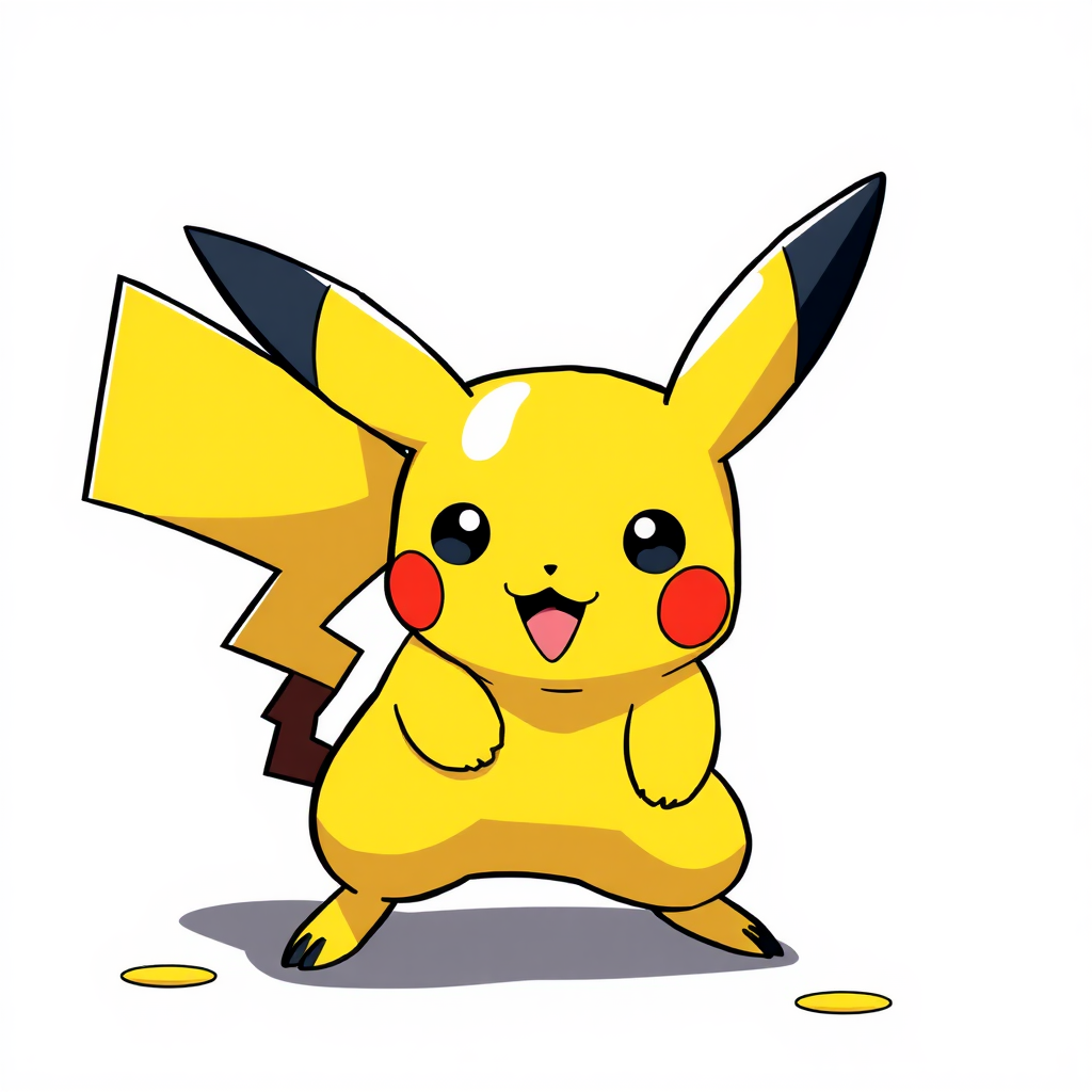 Pikachu in Digimon Style