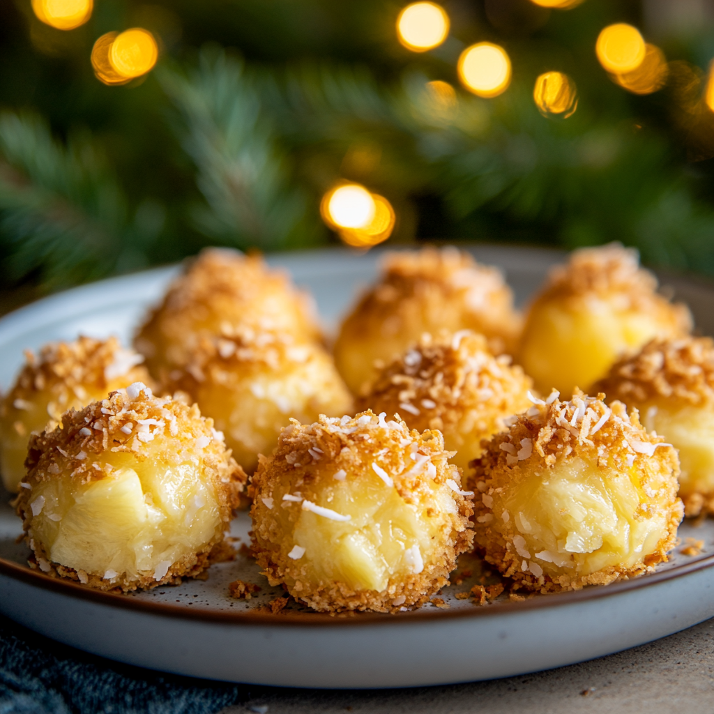 Pineapple Christmas Balls: Sweet and Tropical Holiday Treat