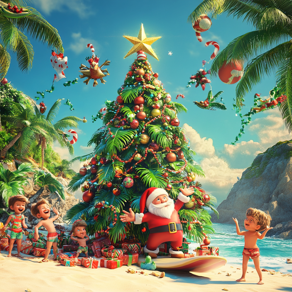 Pixar Style Christmas Fun in New Caledonia