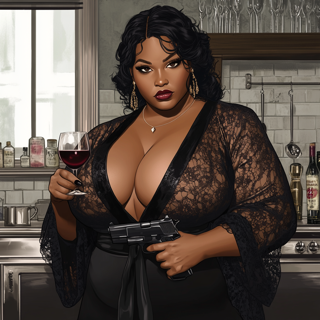 Plus-sized African American Woman Catches Cheating Husband