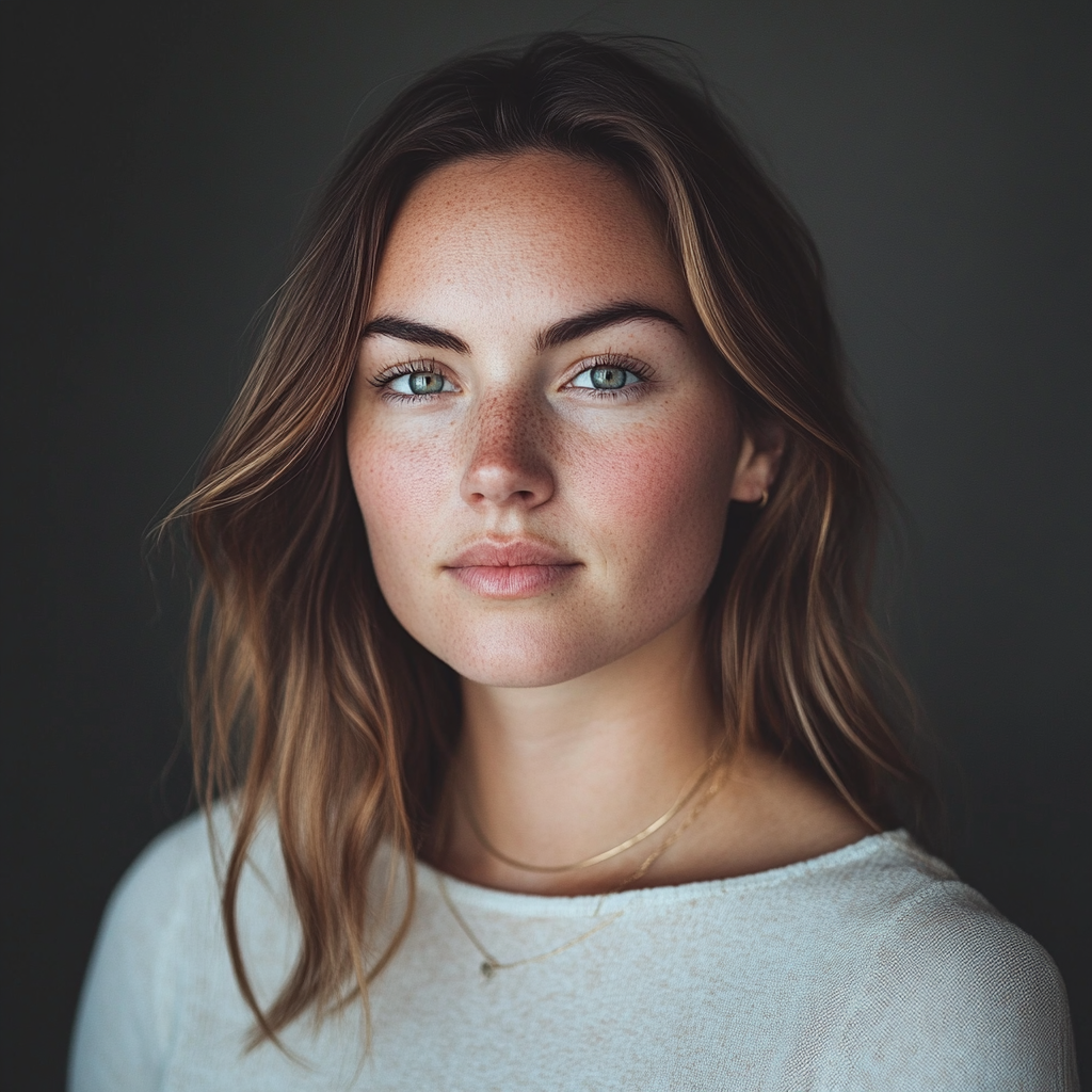 Portrait of 28-year-old woman, Nikon Z7 II, 50mm lens