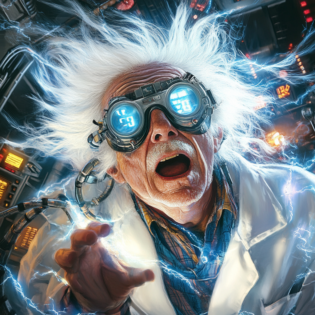 Portrait of Mago Gabriel as Doc Brown