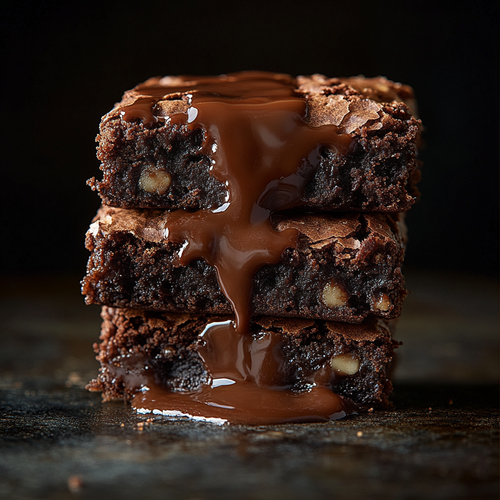 Portraiture of Brownie for food photography competition, real image.