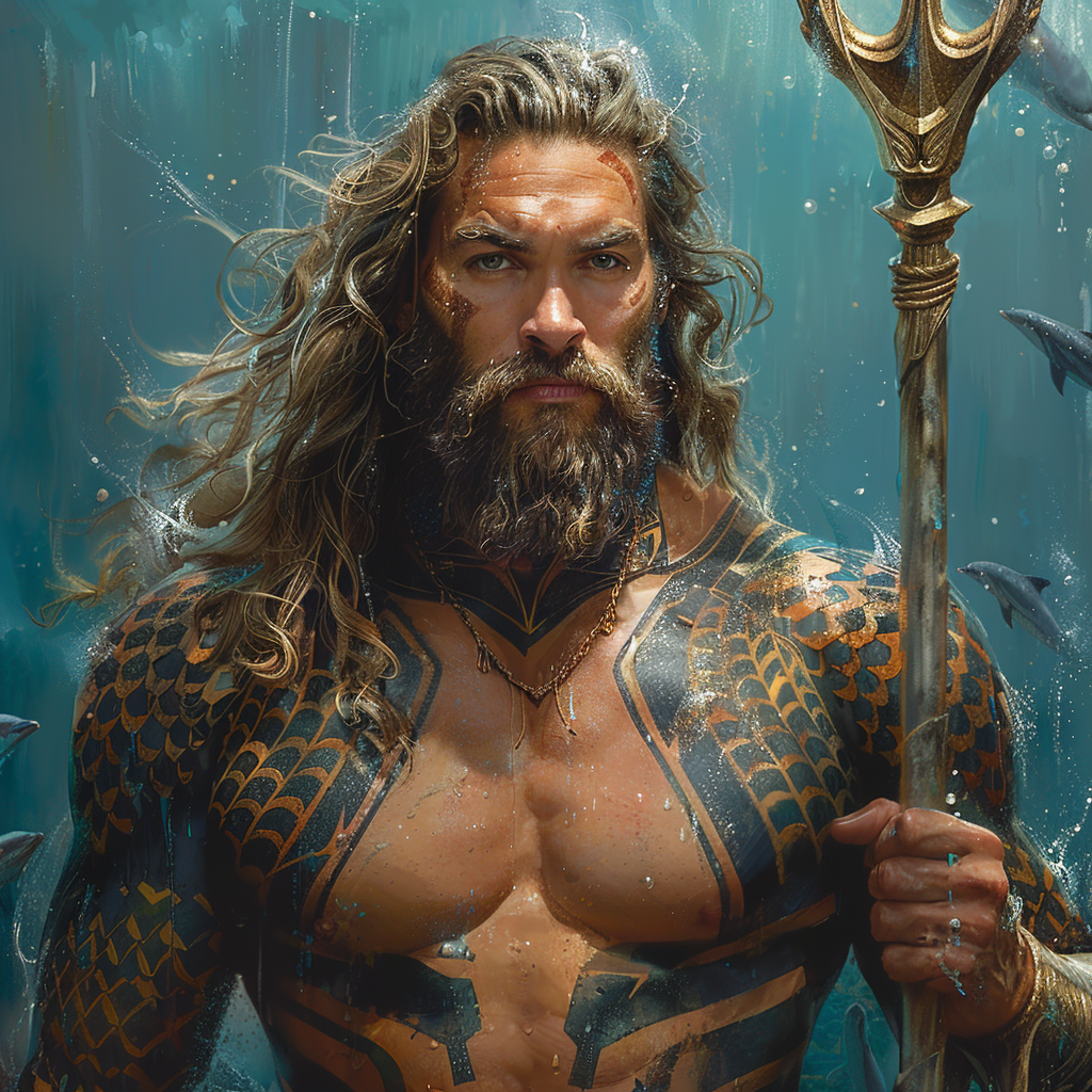 Poseidon, Greek God of Sea, Commands Ocean