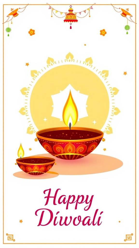 Poster for Celebrating Happy Diwali Festival