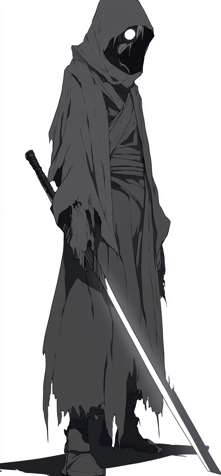 Powerful Soul Eater character with dark lightsaber