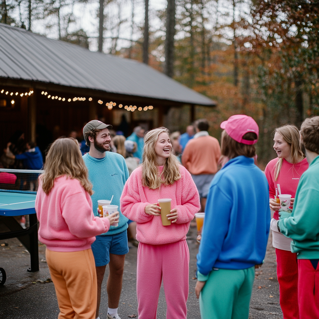 Preppy Homecoming Gathering at Pickleball Court