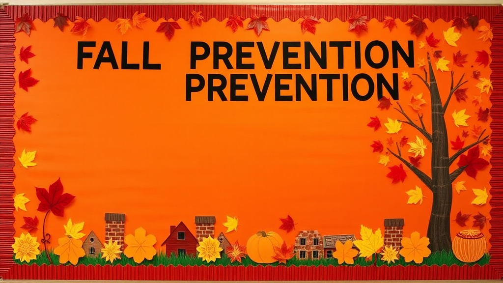 Prevent Falls with Vibrant Autumn Bulletin Board