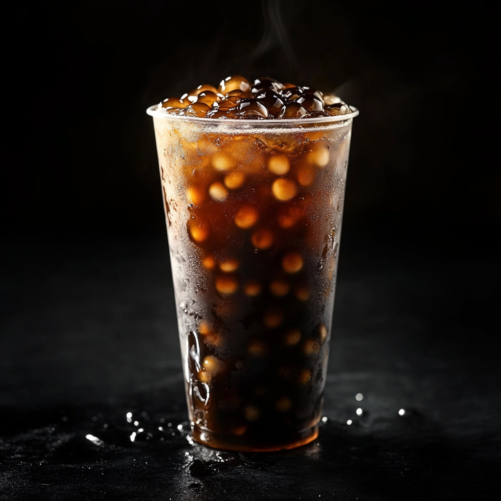 Professional Food Photography: Iced Black Tea with Boba